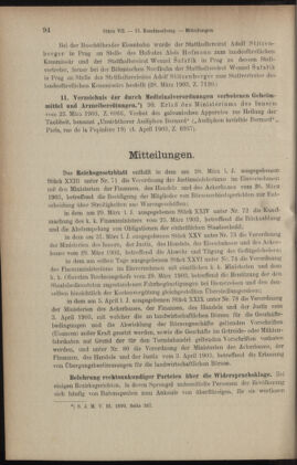 Verordnungsblatt des K.K. Justizministeriums 19030417 Seite: 2