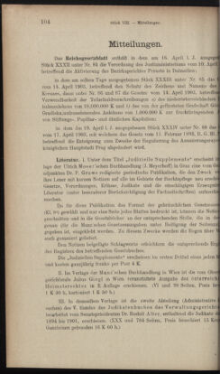 Verordnungsblatt des K.K. Justizministeriums 19030430 Seite: 18