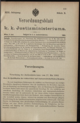 Verordnungsblatt des K.K. Justizministeriums