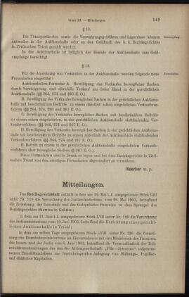 Verordnungsblatt des K.K. Justizministeriums 19030616 Seite: 7