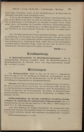 Verordnungsblatt des K.K. Justizministeriums 19030630 Seite: 3