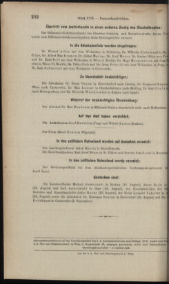 Verordnungsblatt des K.K. Justizministeriums 19030917 Seite: 16