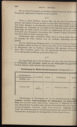 Verordnungsblatt des K.K. Justizministeriums 19031103 Seite: 36