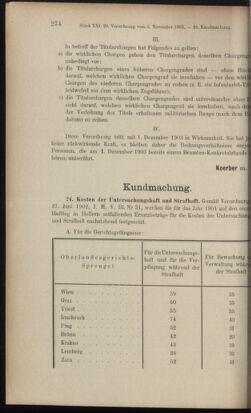 Verordnungsblatt des K.K. Justizministeriums 19031116 Seite: 12