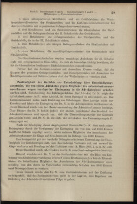 Verordnungsblatt des K.K. Justizministeriums 19040116 Seite: 29