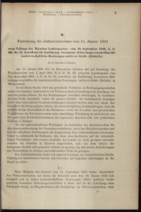 Verordnungsblatt des K.K. Justizministeriums 19040116 Seite: 3