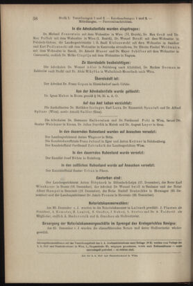 Verordnungsblatt des K.K. Justizministeriums 19040116 Seite: 38