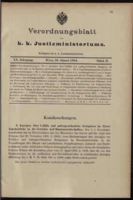 Verordnungsblatt des K.K. Justizministeriums