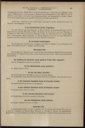 Verordnungsblatt des K.K. Justizministeriums 19040216 Seite: 31