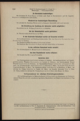 Verordnungsblatt des K.K. Justizministeriums 19040402 Seite: 20