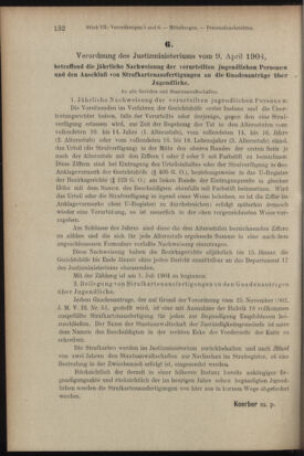 Verordnungsblatt des K.K. Justizministeriums 19040416 Seite: 2