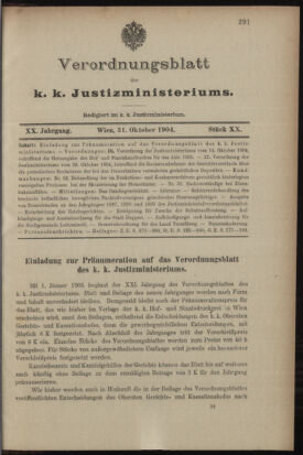 Verordnungsblatt des K.K. Justizministeriums