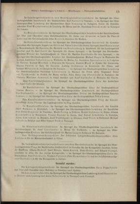 Verordnungsblatt des K.K. Justizministeriums 19050114 Seite: 15