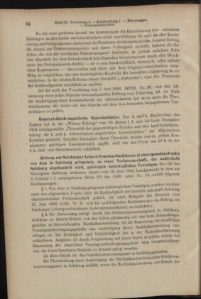 Verordnungsblatt des K.K. Justizministeriums 19050216 Seite: 4