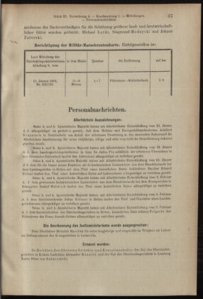 Verordnungsblatt des K.K. Justizministeriums 19050216 Seite: 7