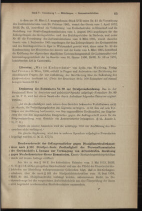 Verordnungsblatt des K.K. Justizministeriums 19050316 Seite: 3