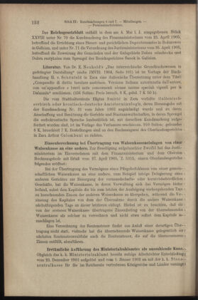 Verordnungsblatt des K.K. Justizministeriums 19050518 Seite: 18