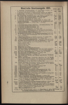 Verordnungsblatt des K.K. Justizministeriums 19051120 Seite: 12