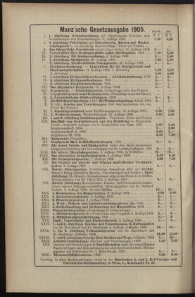 Verordnungsblatt des K.K. Justizministeriums 19051204 Seite: 12