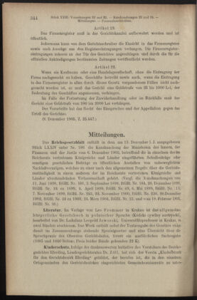 Verordnungsblatt des K.K. Justizministeriums 19051215 Seite: 16