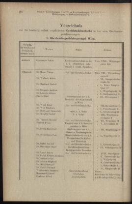 Verordnungsblatt des K.K. Justizministeriums 19060119 Seite: 20