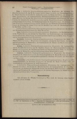 Verordnungsblatt des K.K. Justizministeriums 19060119 Seite: 48