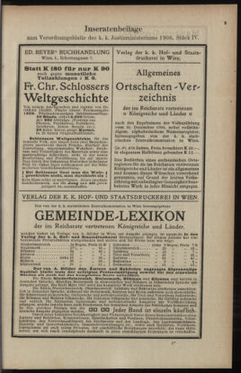 Verordnungsblatt des K.K. Justizministeriums 19060301 Seite: 11