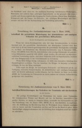 Verordnungsblatt des K.K. Justizministeriums 19060316 Seite: 2