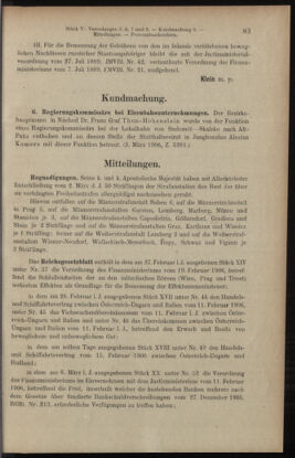 Verordnungsblatt des K.K. Justizministeriums 19060316 Seite: 7