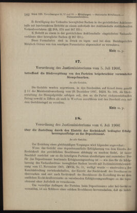 Verordnungsblatt des K.K. Justizministeriums 19060714 Seite: 6