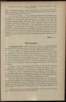 Verordnungsblatt des K.K. Justizministeriums 19060714 Seite: 7