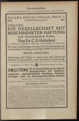 Verordnungsblatt des K.K. Justizministeriums 19060802 Seite: 15