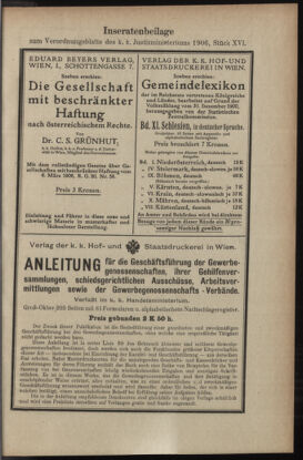 Verordnungsblatt des K.K. Justizministeriums 19060901 Seite: 11