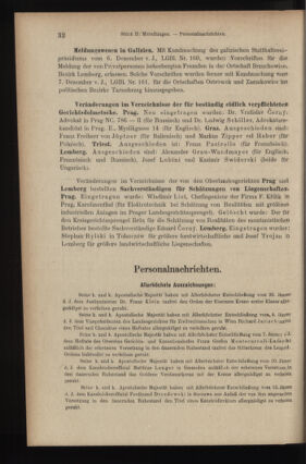 Verordnungsblatt des K.K. Justizministeriums 19070131 Seite: 12