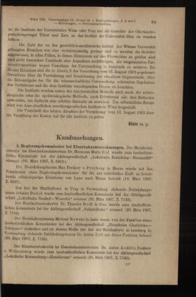 Verordnungsblatt des K.K. Justizministeriums 19070404 Seite: 3