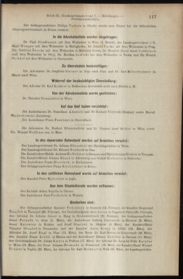 Verordnungsblatt des K.K. Justizministeriums 19070416 Seite: 15