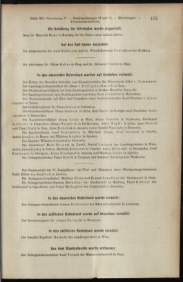 Verordnungsblatt des K.K. Justizministeriums 19070601 Seite: 15