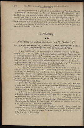 Verordnungsblatt des K.K. Justizministeriums 19071030 Seite: 2