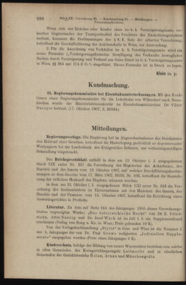 Verordnungsblatt des K.K. Justizministeriums 19071030 Seite: 6