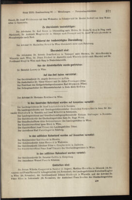 Verordnungsblatt des K.K. Justizministeriums 19071218 Seite: 19