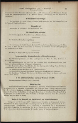 Verordnungsblatt des K.K. Justizministeriums 19080116 Seite: 37