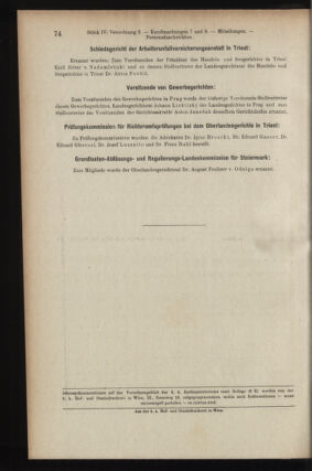 Verordnungsblatt des K.K. Justizministeriums 19080220 Seite: 14