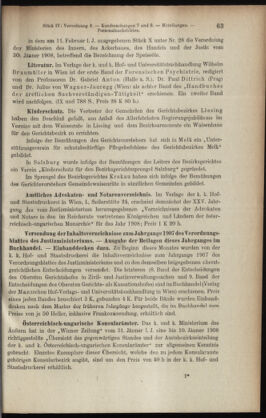 Verordnungsblatt des K.K. Justizministeriums 19080220 Seite: 3