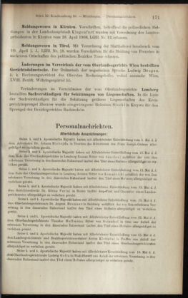 Verordnungsblatt des K.K. Justizministeriums 19080530 Seite: 15