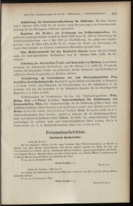 Verordnungsblatt des K.K. Justizministeriums 19081119 Seite: 11