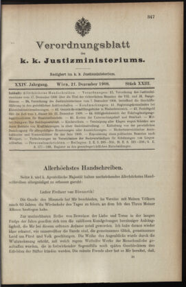 Verordnungsblatt des K.K. Justizministeriums