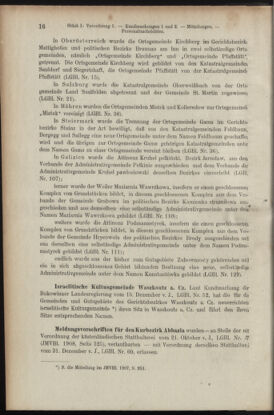 Verordnungsblatt des K.K. Justizministeriums 19090115 Seite: 16