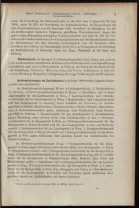 Verordnungsblatt des K.K. Justizministeriums 19090115 Seite: 3