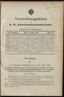 Verordnungsblatt des K.K. Justizministeriums