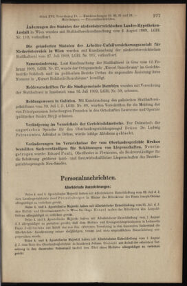 Verordnungsblatt des K.K. Justizministeriums 19090831 Seite: 11